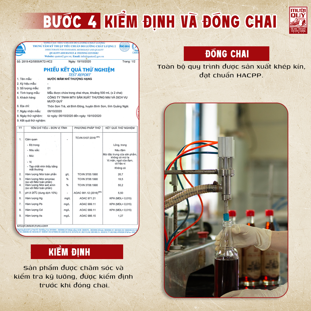 quy trình sản xuất nước mắm truyền thống 